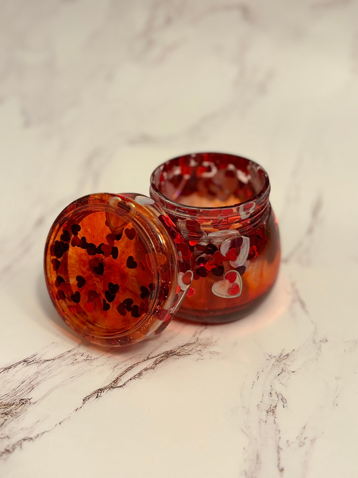 Resin Trinket Jar with Lid