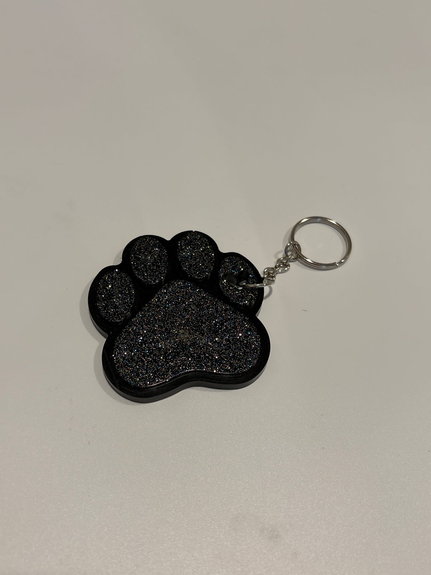 Paw print keychain