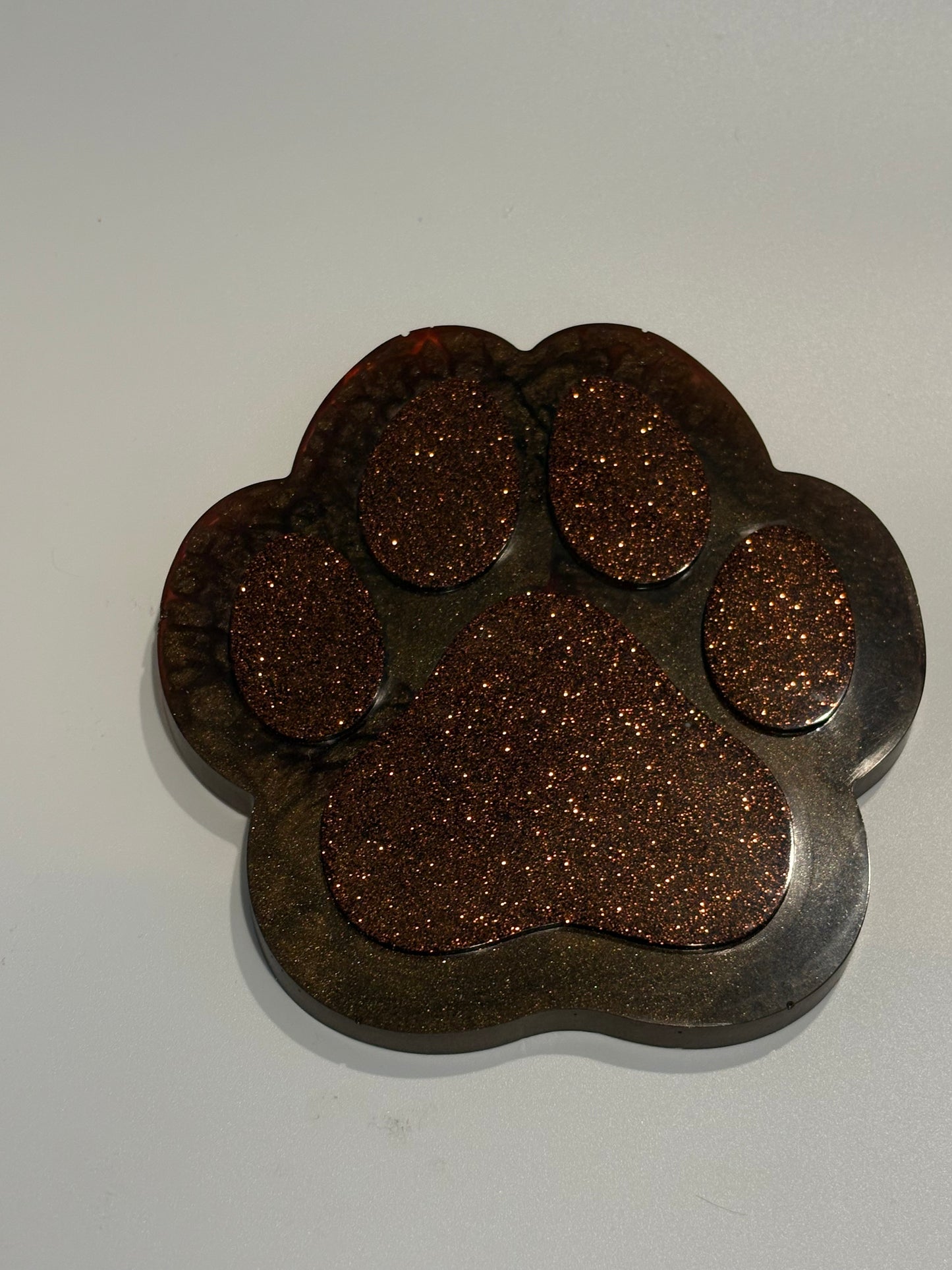 Paw print coaster