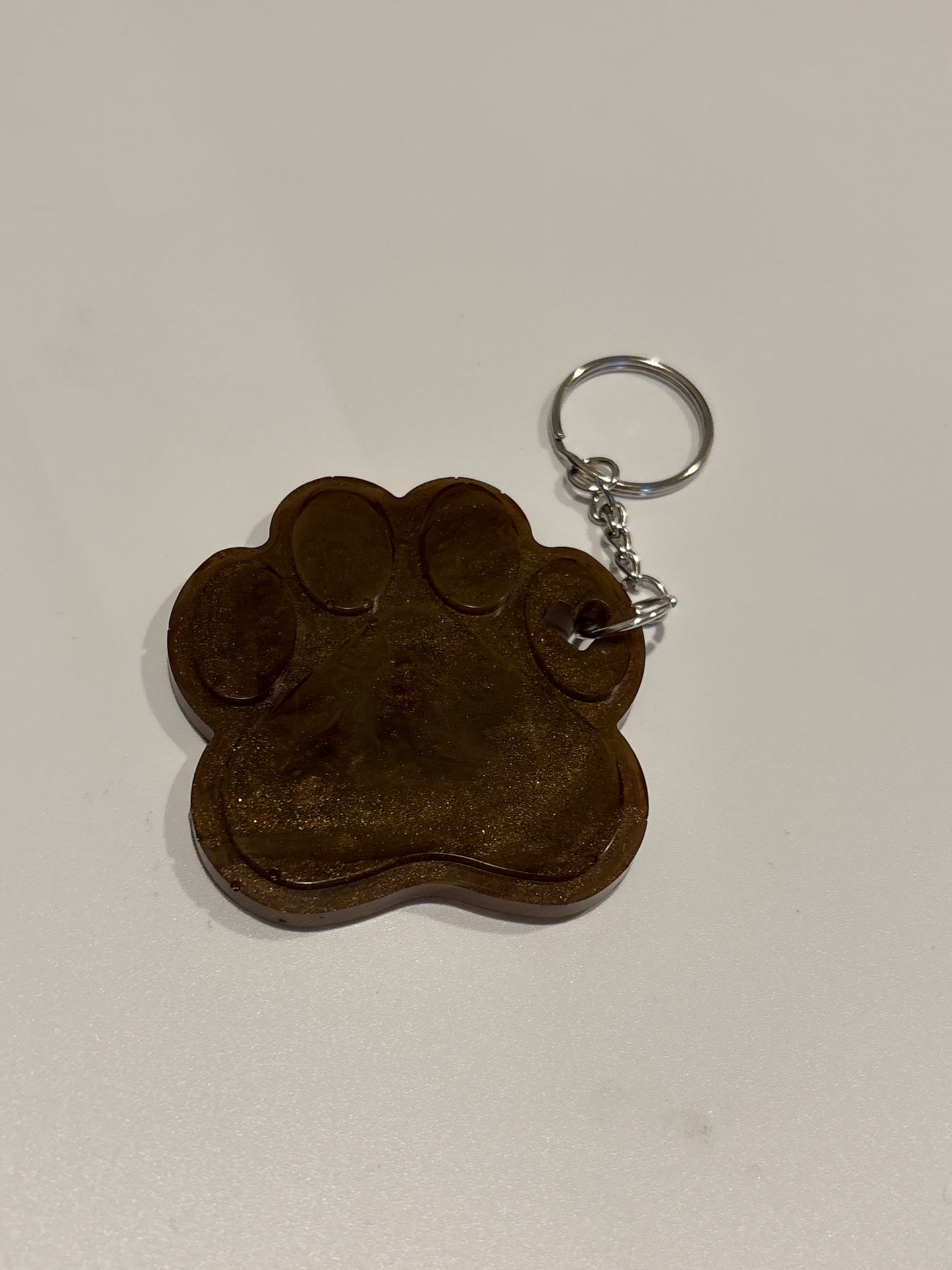 Paw print keychain