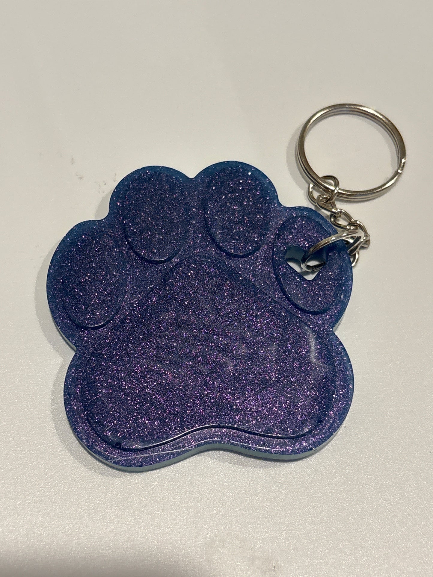 Paw print keychain
