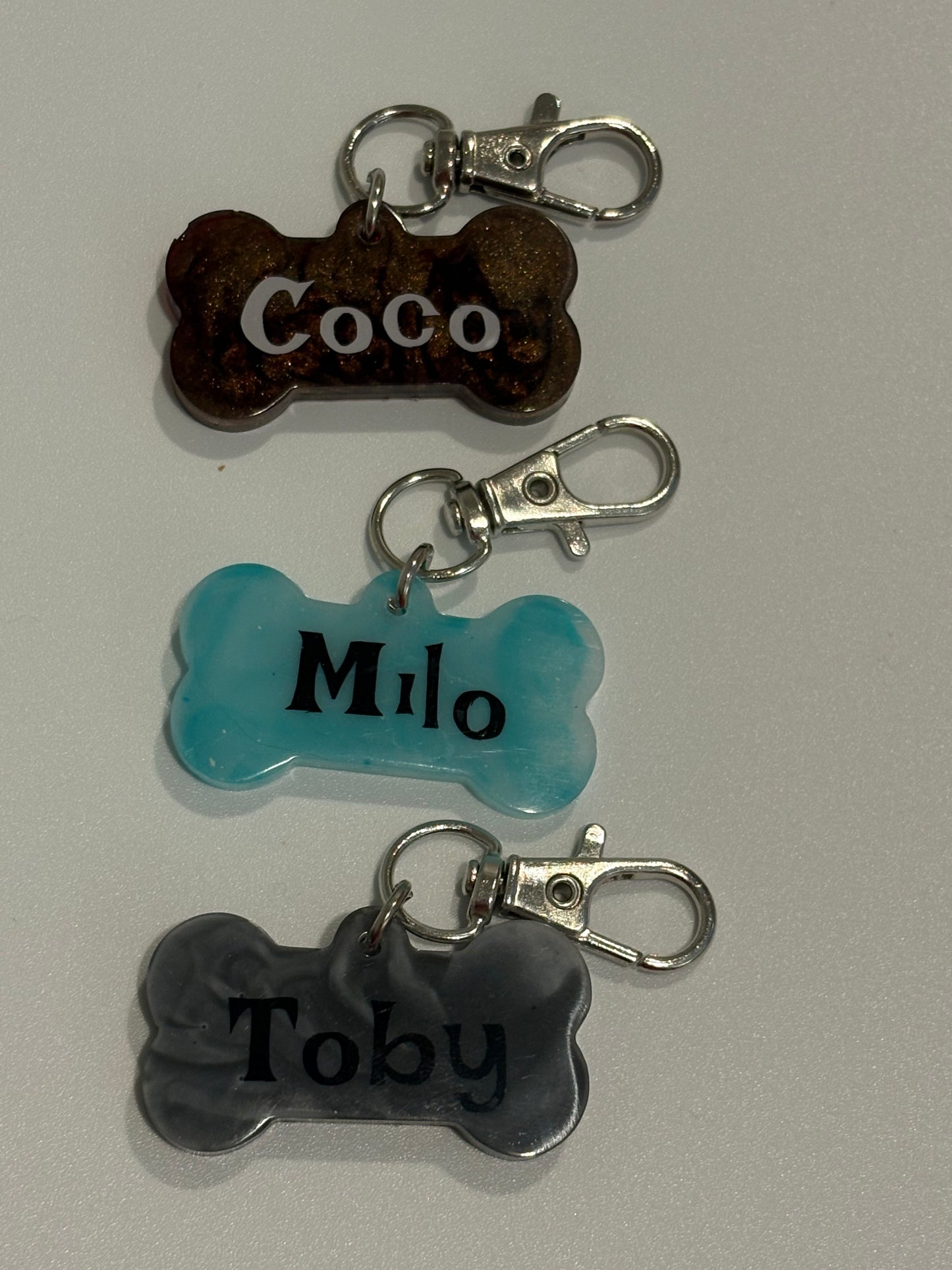 Small bone dog tag