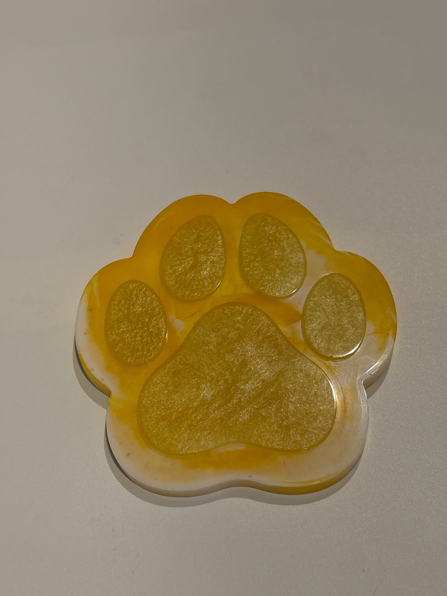Paw print coaster