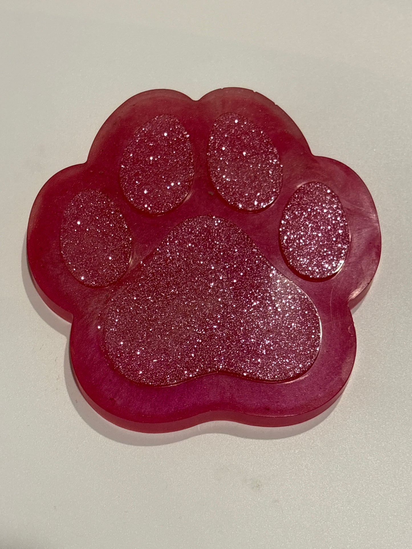 Paw print coaster