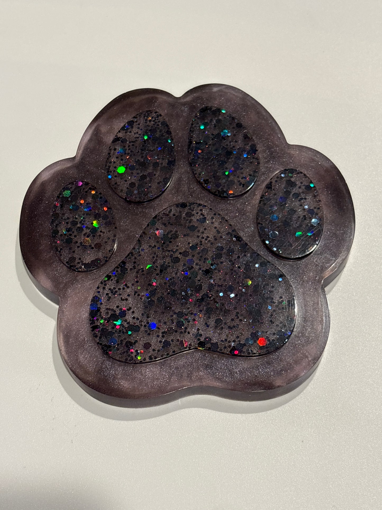 Paw print coaster
