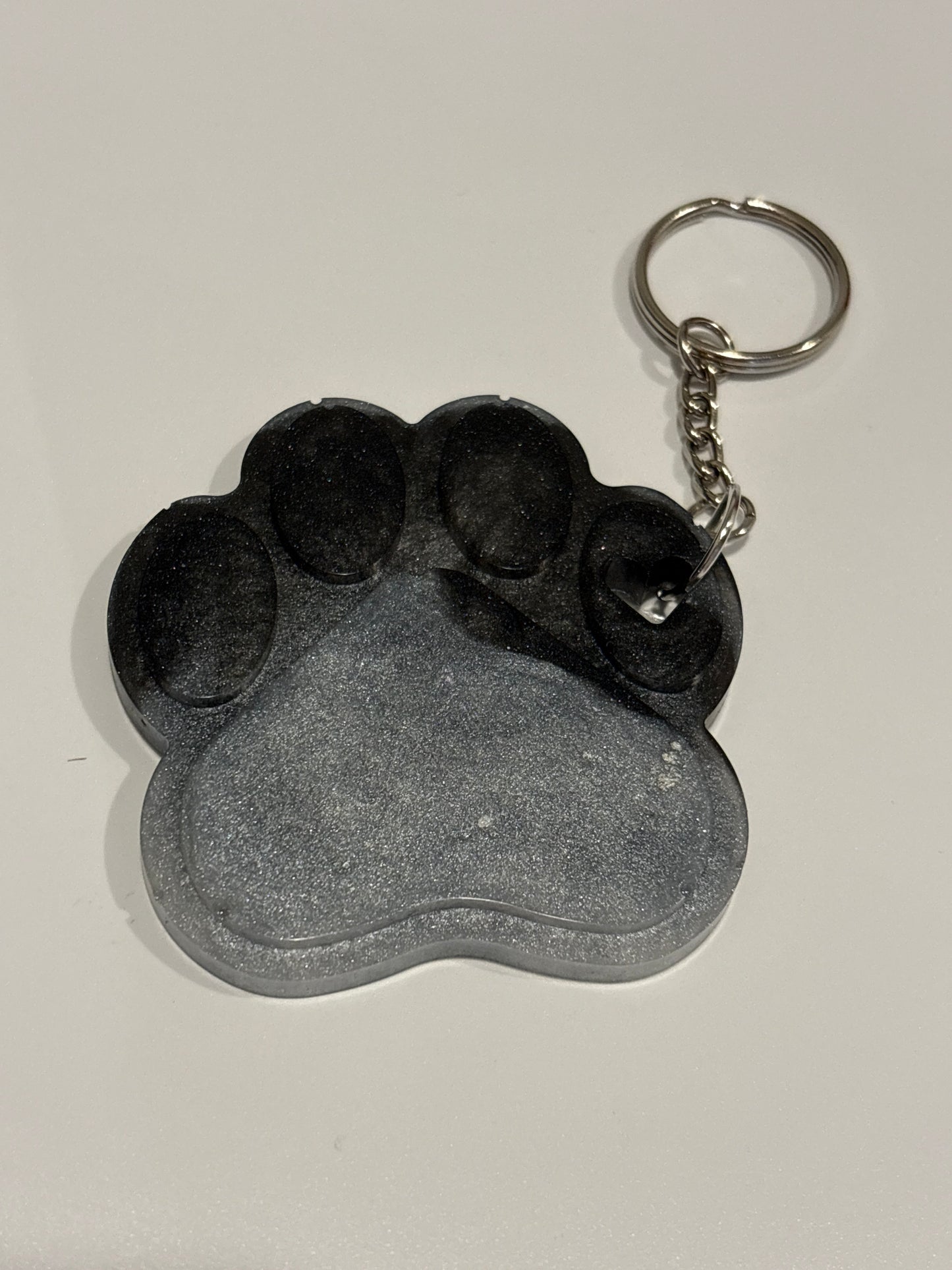 Paw print keychain
