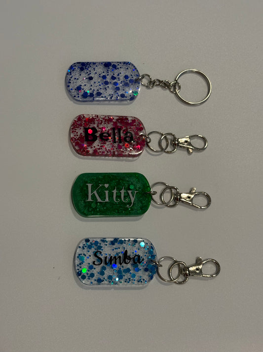pet tag and keychain