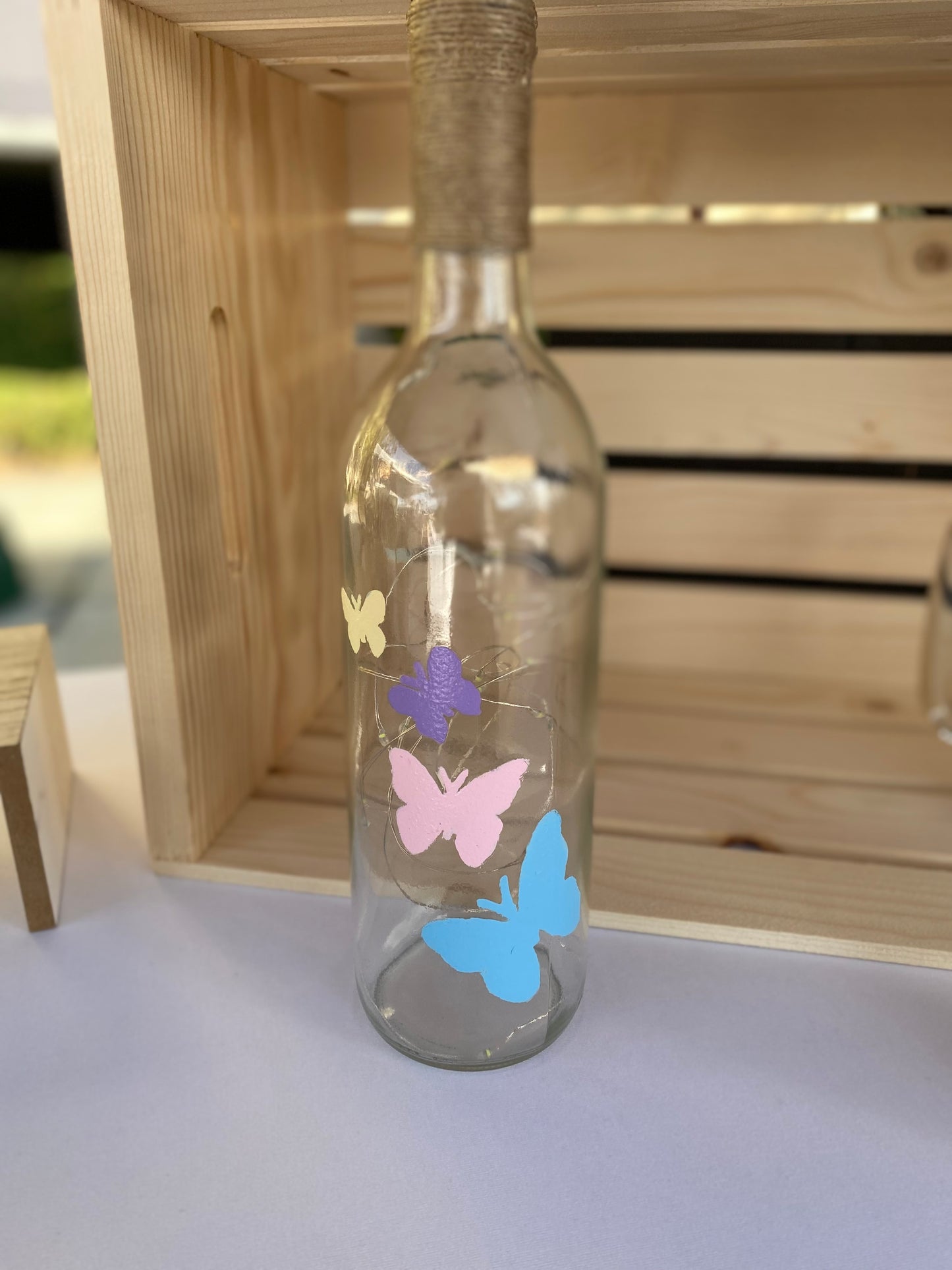 Butterfly wine bottle