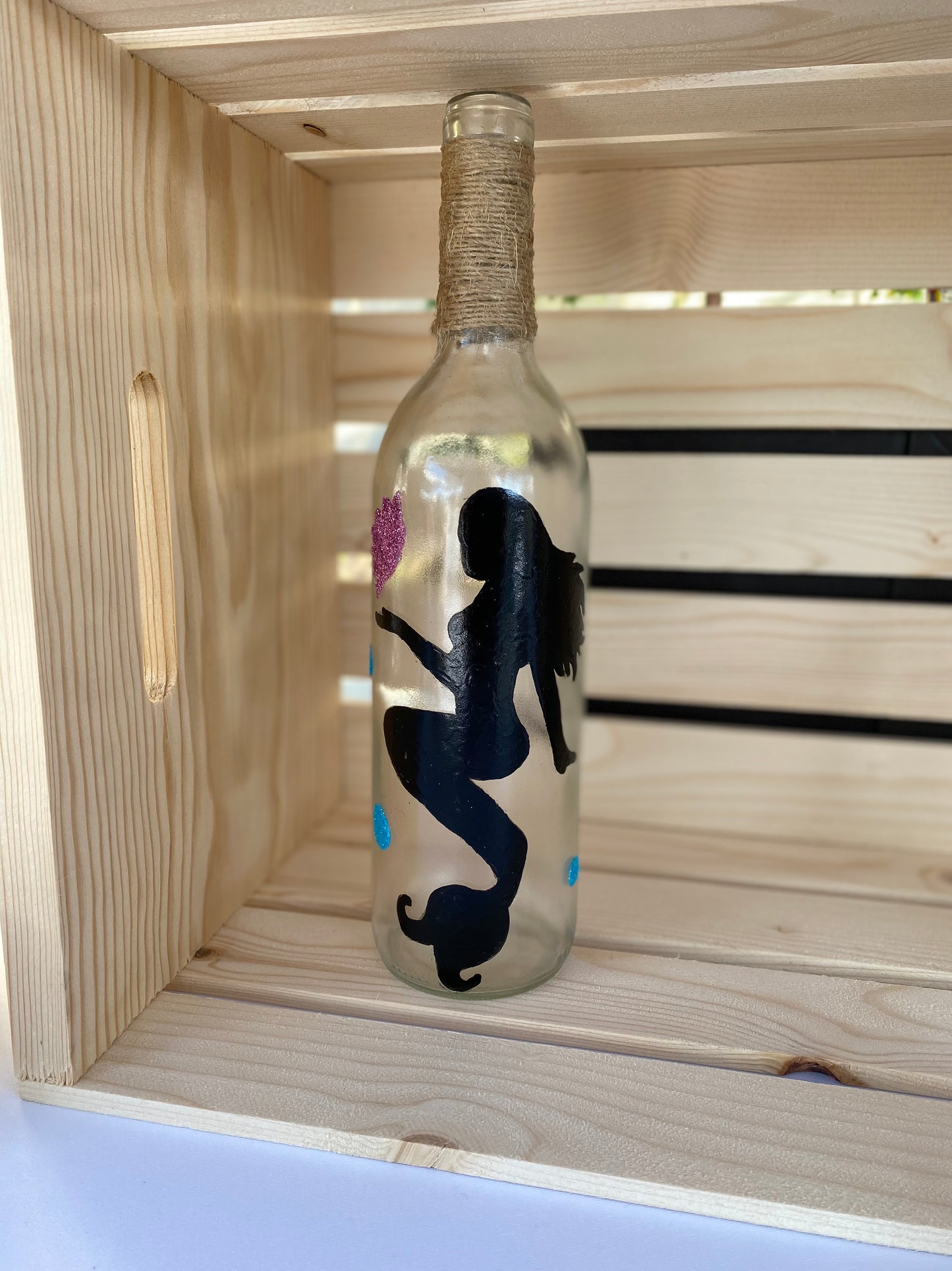 mermaid wine bottle