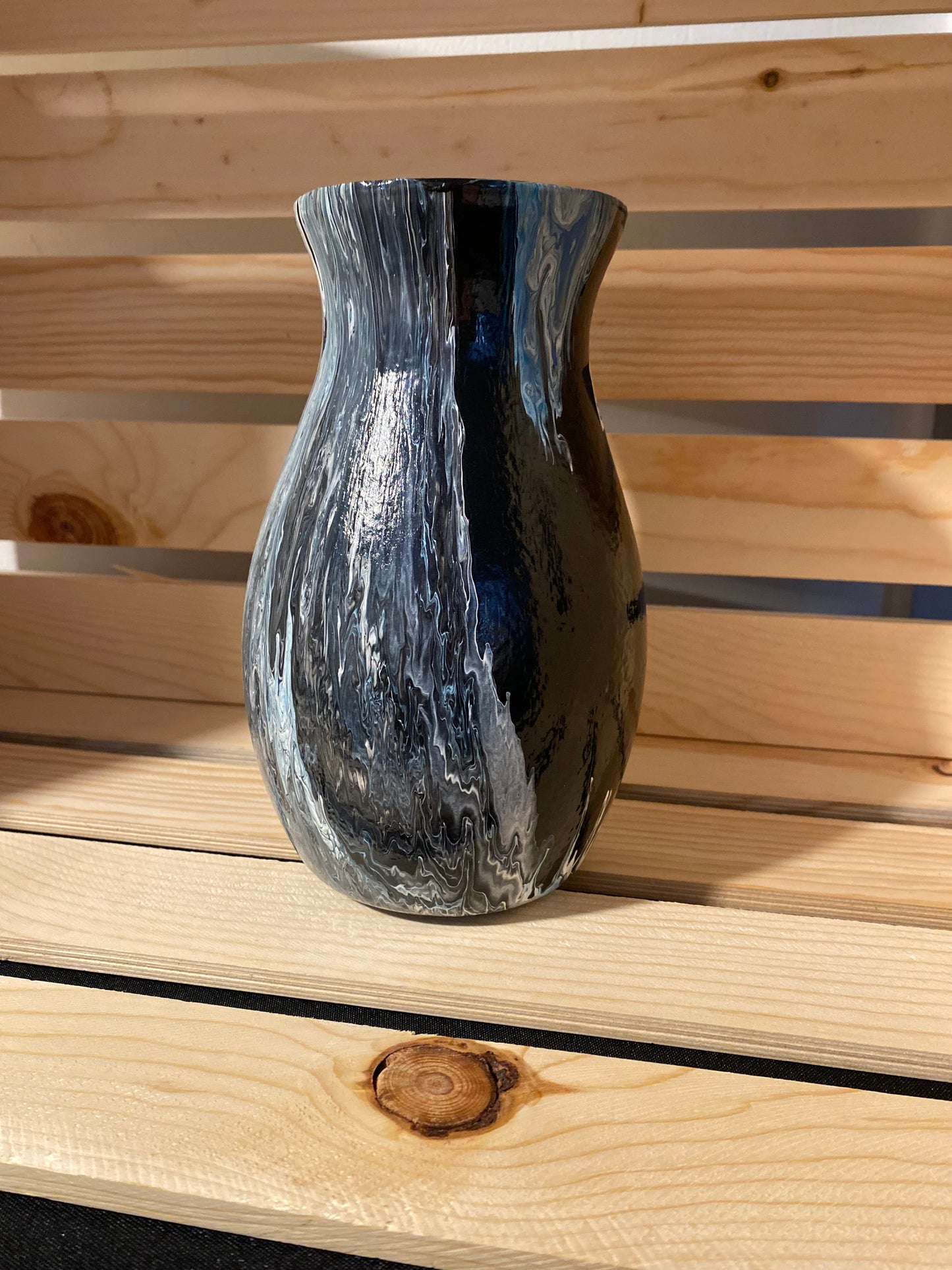 Black Resin Vase