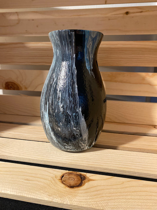 Black Resin Vase