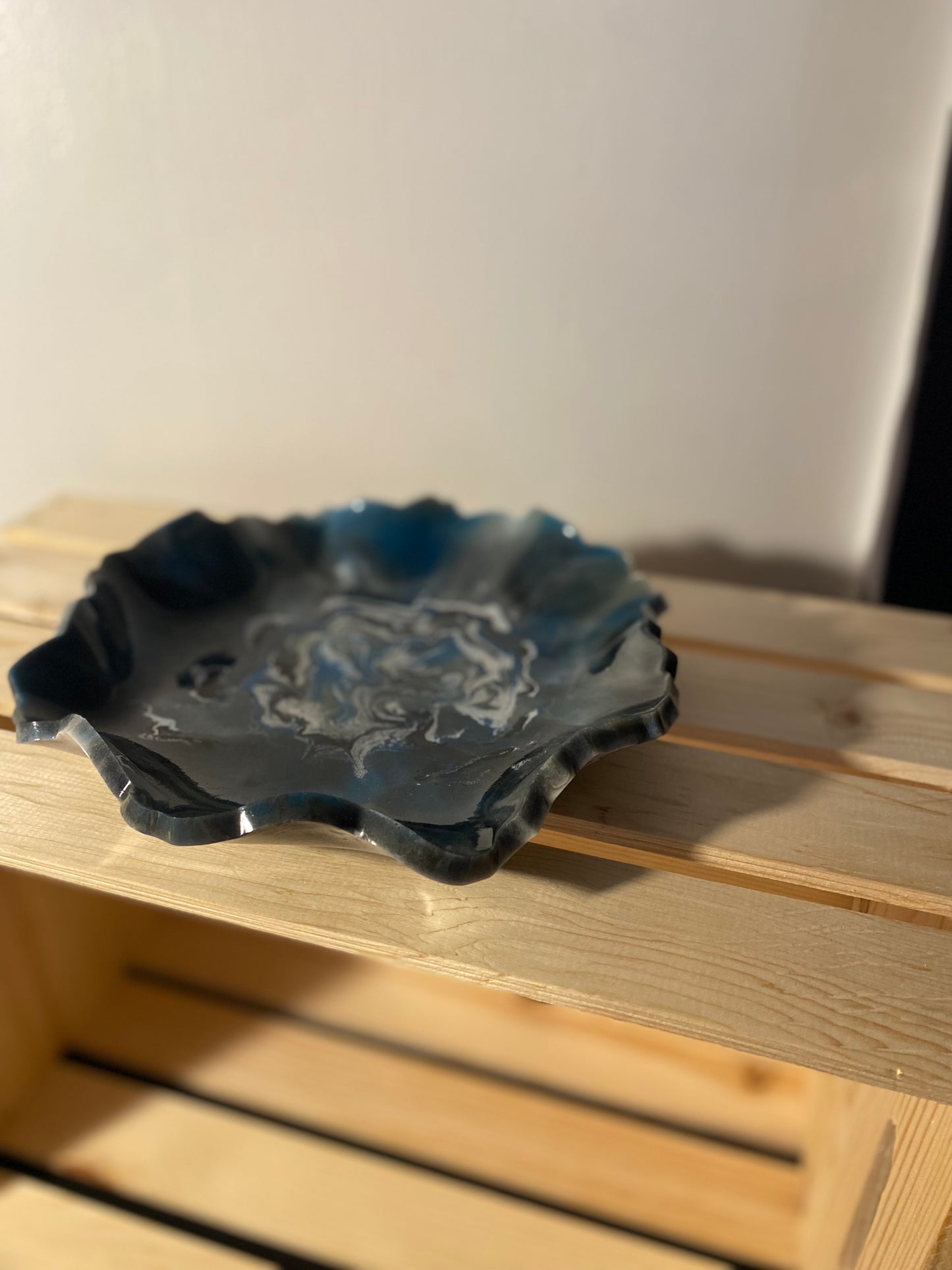 Medium Blue Resin Dish