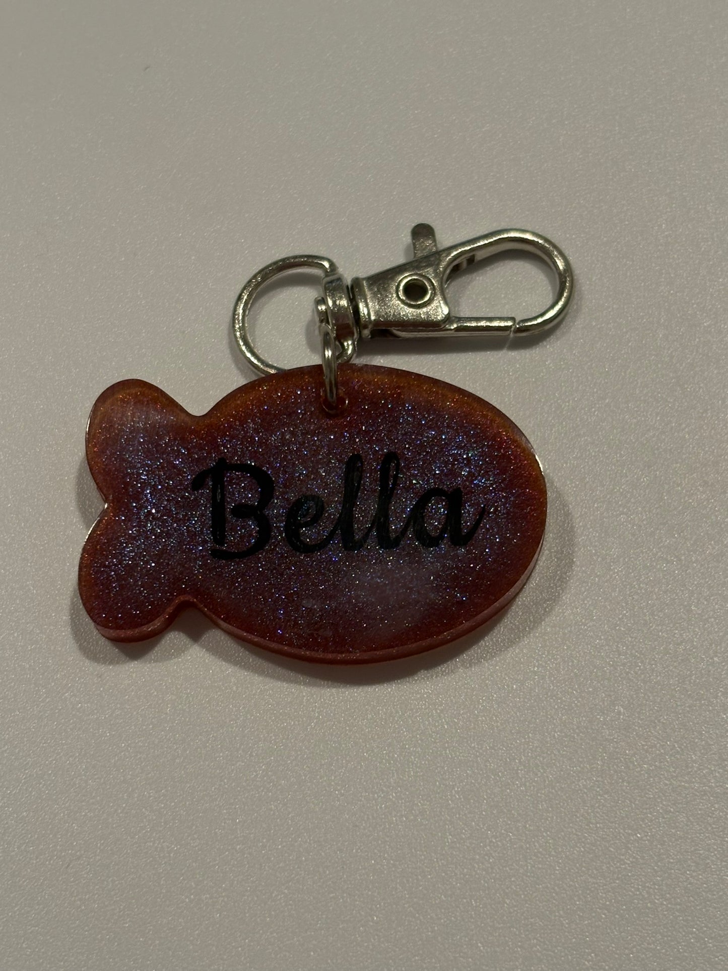 small fish cat tag