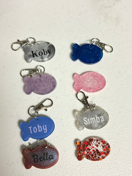 small fish cat tag